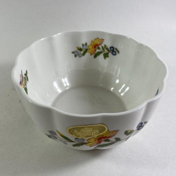 Vintage 1960's Aynsley AYNSLEY Bone VAR-I-ETE Bowl Garden with butterflies - Picture 6 of 8